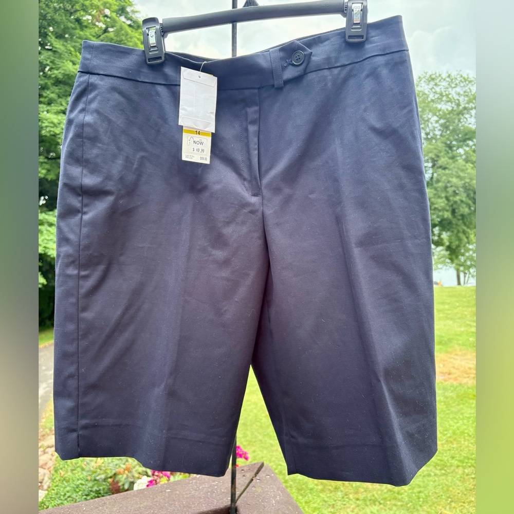 Jones New York Blue Bermuda Shorts - Picture 2 of 8